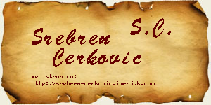 Srebren Čerković vizit kartica